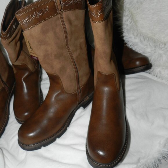 MUK LUKS Women's Logger Whistler Boots Brown NWT🆕SHIPS FAST 🏃‍♀️⚡😮‍💨⚡🚚 - Picture 6 of 15